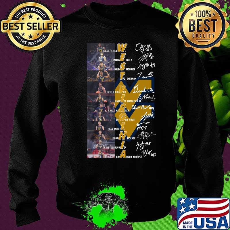 West virginia mountaineers men's basketball players signatures s Sweater West virginia mountaineers men's basketball players signatures s Sweater