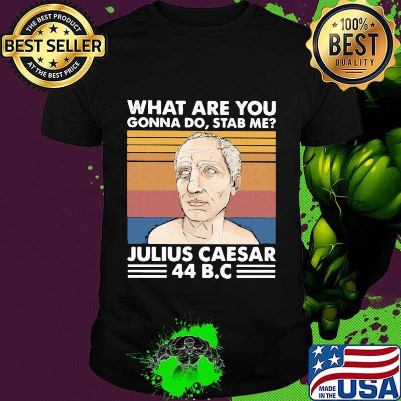 what are you gonna do stab me julius caesar 44 B.C vintage retro shirt