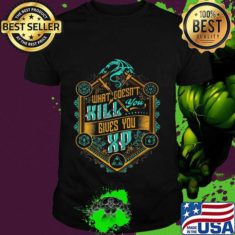What doesn't kill you gives you xp satan shirt
