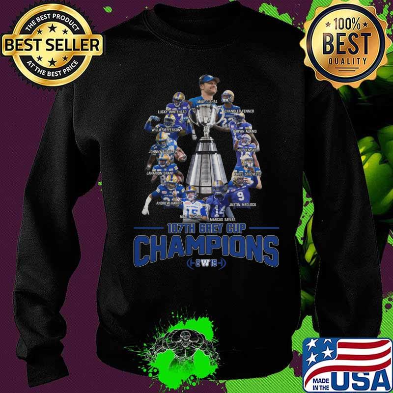 Winnipeg blue bombers 107th grey cup champions s Sweater Winnipeg blue bombers 107th grey cup champions s Sweater