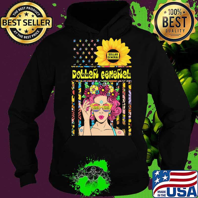 Woman sunflower dollar general american flag independence day s Hoodie Woman sunflower dollar general american flag independence day s Hoodie