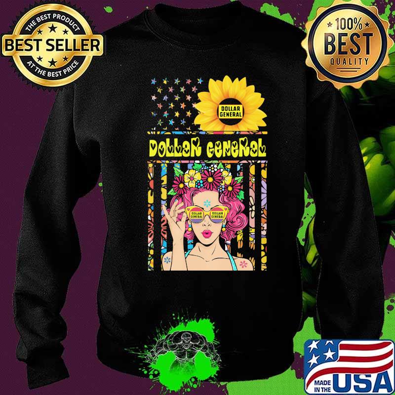 Woman sunflower dollar general american flag independence day s Sweater Woman sunflower dollar general american flag independence day s Sweater