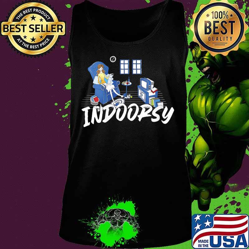 Womens Indoorsy reading and watching TV V-Neck T-Shirt Copy Tank top Womens Indoorsy reading and watching TV V-Neck T-Shirt Copy Tank top