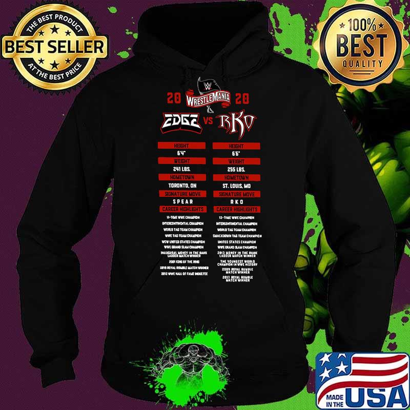 Wrestlemania rated rko edge vs orton 2020 s Hoodie Wrestlemania rated rko edge vs orton 2020 s Hoodie
