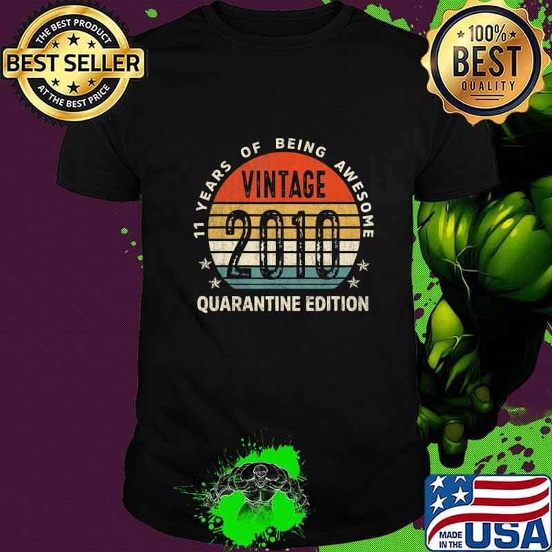 11th Birthday Retro Limited Edition 2010 Quarantine B-day T-Shirt