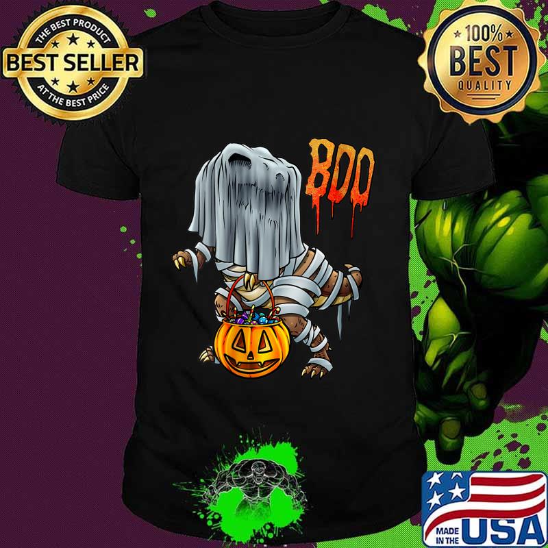 2020 is boo sheet Dinosaur Boo T-Rex Halloween Costume Shirt