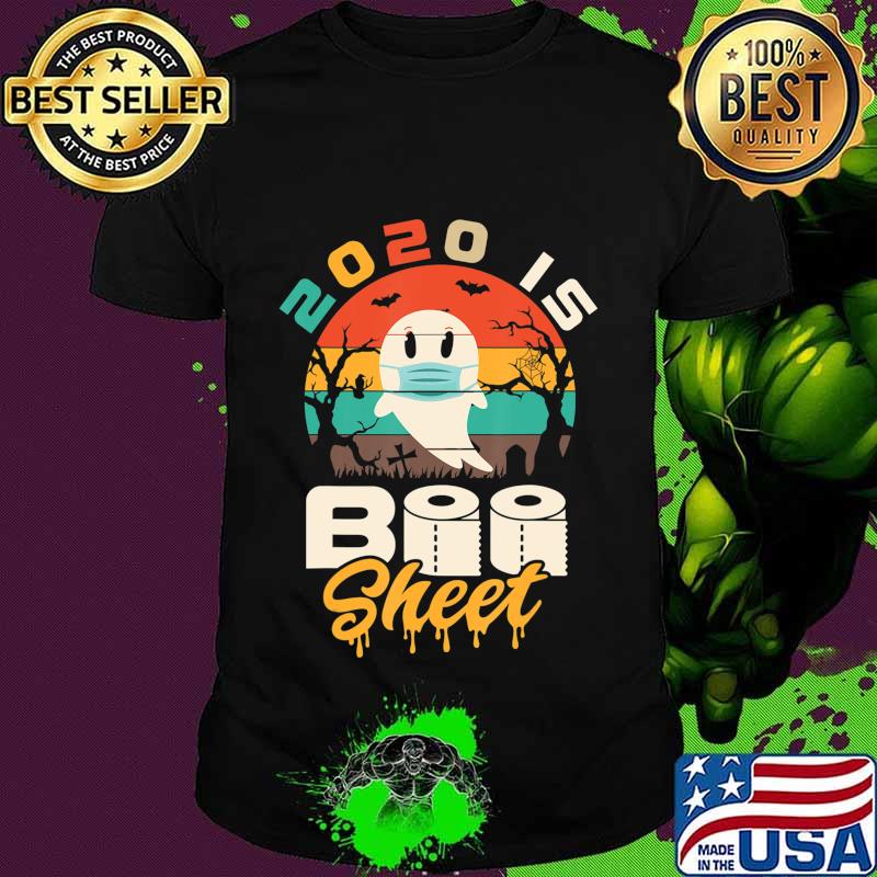 2020 is Boo Sheet Shirt Women Men Halloween Ghost in Mask T-Shirt