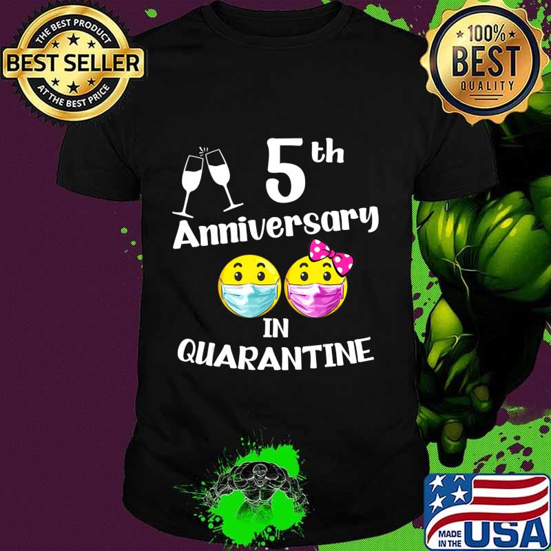5th Wedding Anniversary Gift Best wife, Husband Sine 2015 T-Shirt