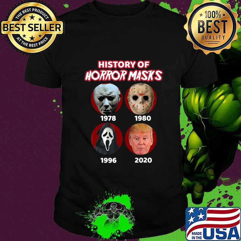 A History of Horror Masks Halloween Anti-Trump T-Shirt