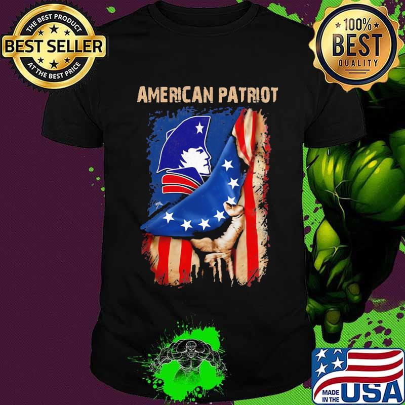 American new england patriot flag shirt American new england patriot flag shirt
