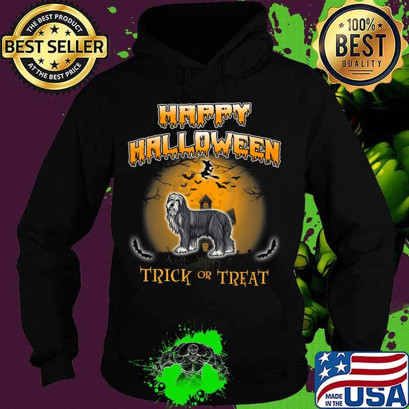 Bearded Collie Dog Happy Halloween T-Shirt Hoodie Bearded Collie Dog Happy Halloween T-Shirt Hoodie