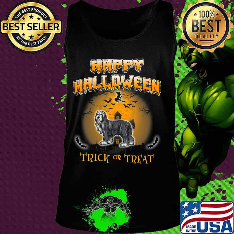Bearded Collie Dog Happy Halloween T-Shirt Tank top Bearded Collie Dog Happy Halloween T-Shirt Tank top