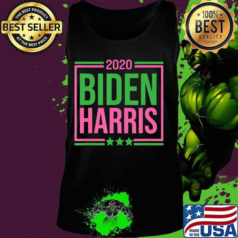 Biden Harris 2020 Pink Green Sorority Gift Elect Vote T-Shirt Tank top Biden Harris 2020 Pink Green Sorority Gift Elect Vote T-Shirt Tank top