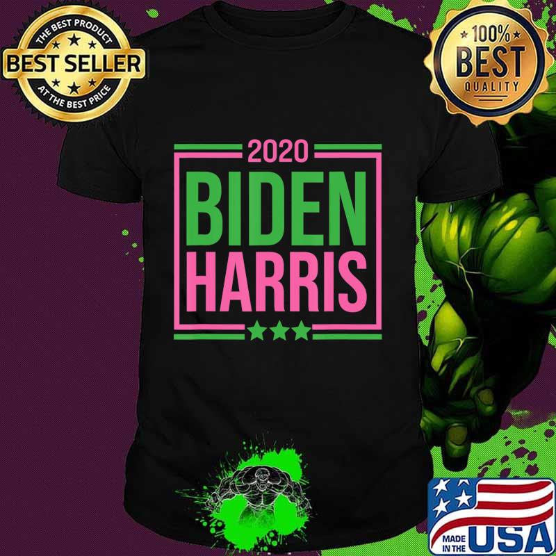Biden Harris 2020 Pink Green Sorority Gift Elect Vote T-Shirt