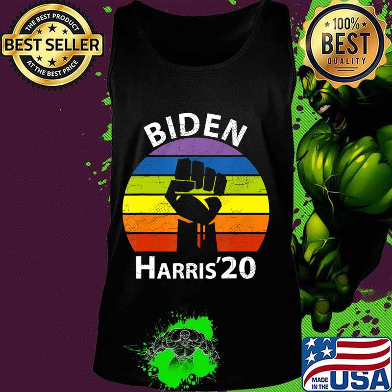 Biden Harris 2020 Rainbow Black Lives Matter Retro BLM T-Shirt Tank top Biden Harris 2020 Rainbow Black Lives Matter Retro BLM T-Shirt Tank top