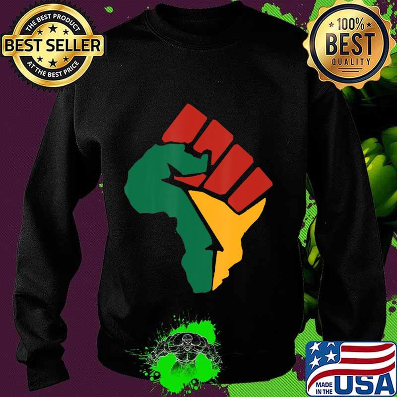 Black Lives Matter Africa Fist T-Shirt Sweater Black Lives Matter Africa Fist T-Shirt Sweater