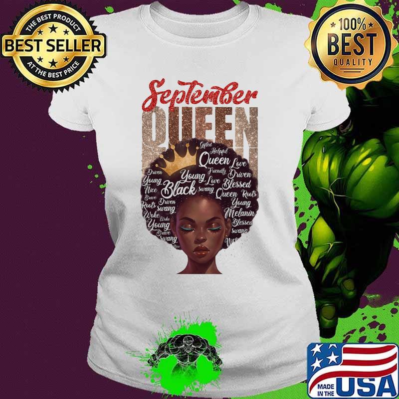 Black woman september queen s Ladies tee Black woman september queen s Ladies tee