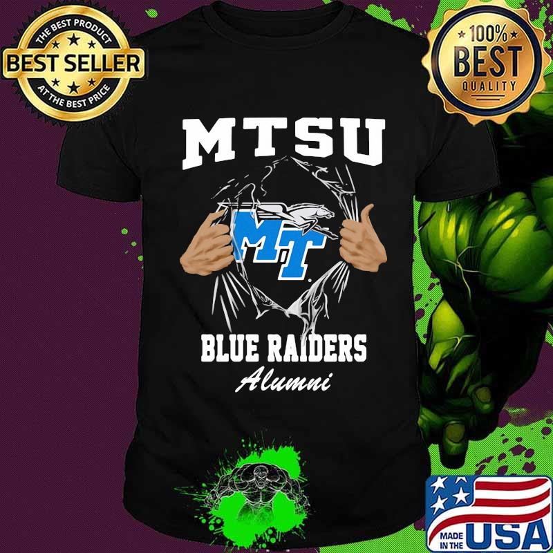 Blood inside mtsu blue raiders alumni shirt