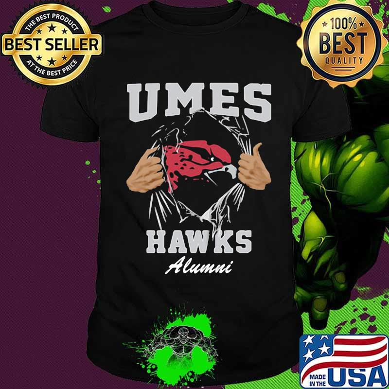 Blood inside umes hawks alumni shirt