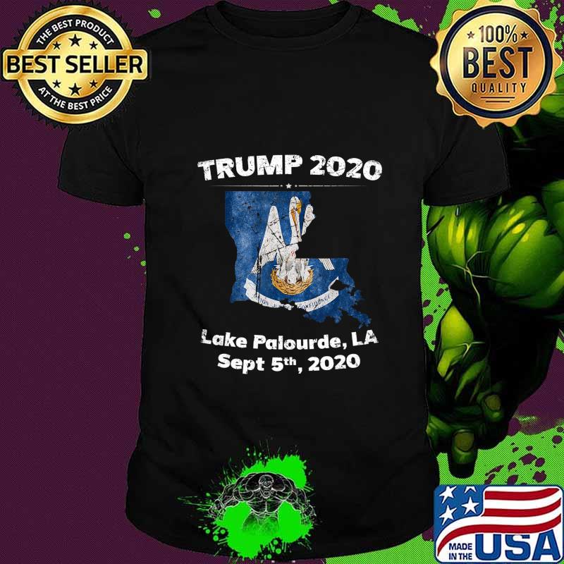Boaters For Trump 2020 Boat Parade Lake Palourde Louisiana T-Shirt
