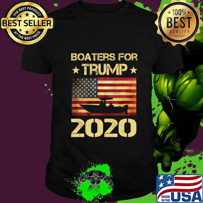 Boaters For Trump 2020 Funny Election Gift Boating Boater T-Shirt