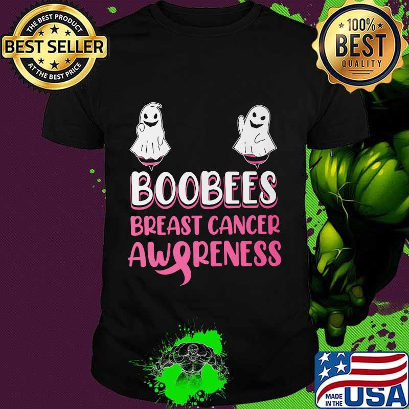 Boo Bees Breast Cancer Awareness Halloween Shirt