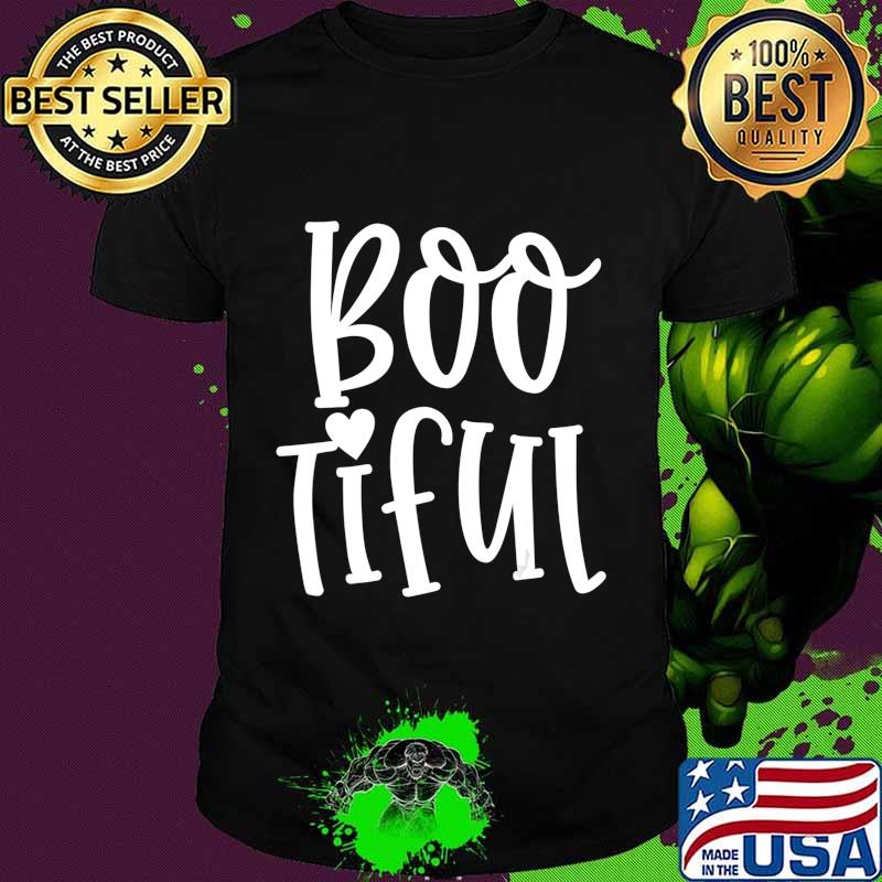Boo Tiful Cute Womens Vintage Halloween Party T-Shirt