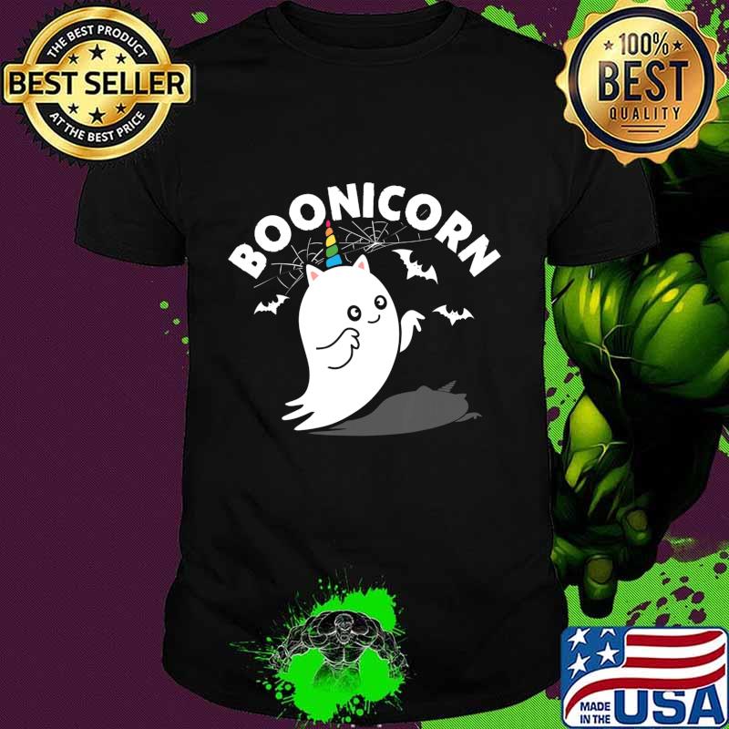 Boonicorn Funny Halloween Ghost Boo Unicorn Lover Gift T-Shirt