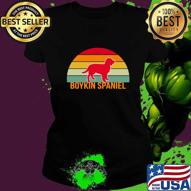 Boykin Spaniel Vintage Silhouette T-Shirt Ladies tee Boykin Spaniel Vintage Silhouette T-Shirt Ladies tee