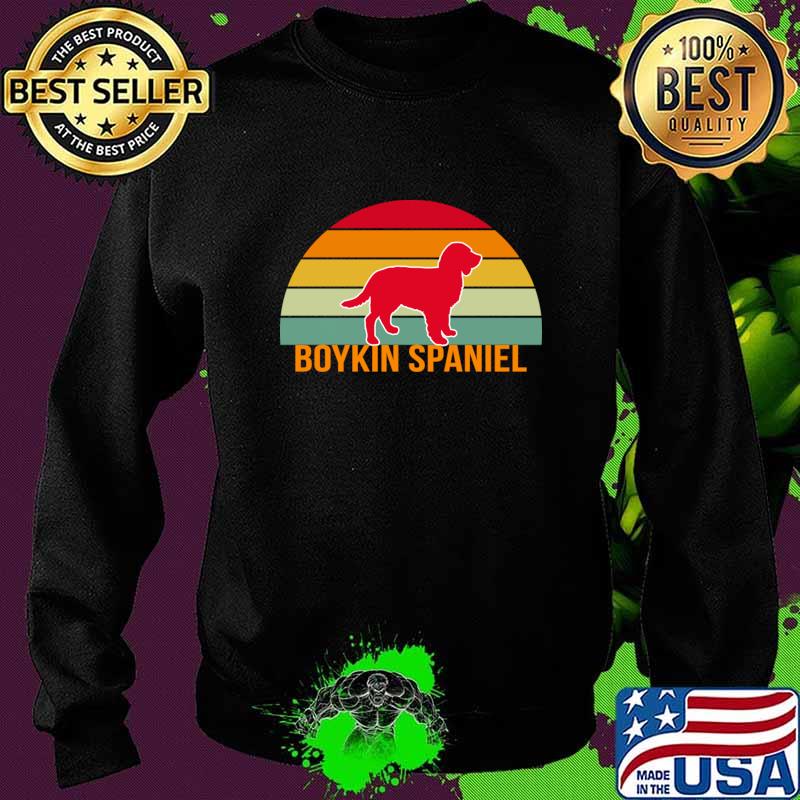 Boykin Spaniel Vintage Silhouette T-Shirt Sweater Boykin Spaniel Vintage Silhouette T-Shirt Sweater