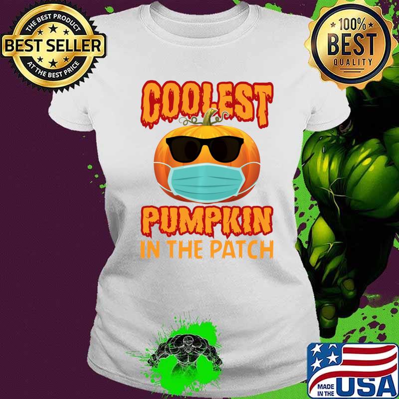 Coolest Pumpkin In The Patch Face Mask Halloween Boys Girls Long Sleeve T-Shirt Ladies tee Coolest Pumpkin In The Patch Face Mask Halloween Boys Girls Long Sleeve T-Shirt Ladies tee