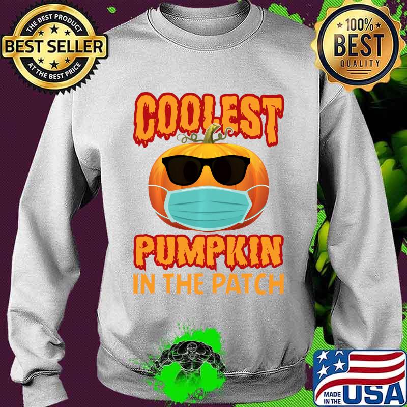 Coolest Pumpkin In The Patch Face Mask Halloween Boys Girls Long Sleeve T-Shirt Sweater Coolest Pumpkin In The Patch Face Mask Halloween Boys Girls Long Sleeve T-Shirt Sweater