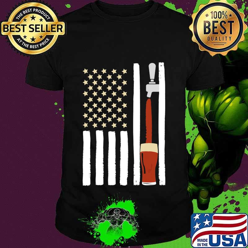 Craft Beer American Flag Great Oktoberfest Brewery Drinking T-Shirt