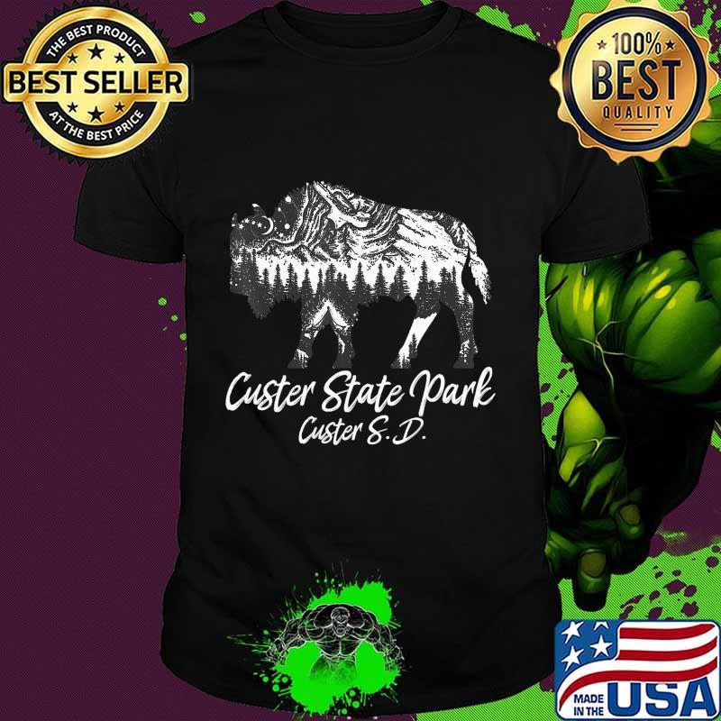 Custer State Park Green South Dakota Bison Gifts For Men T-Shirt