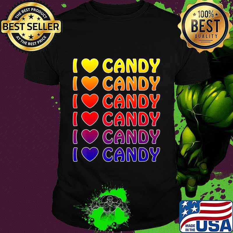 Cute Halloween Candy I love Candy Boy Girls Kids Gift T-Shirt