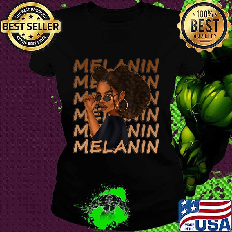 Cute Melanin Afro Natural Hair Queen Black Girl Magic Gift T-Shirt Ladies tee Cute Melanin Afro Natural Hair Queen Black Girl Magic Gift T-Shirt Ladies tee