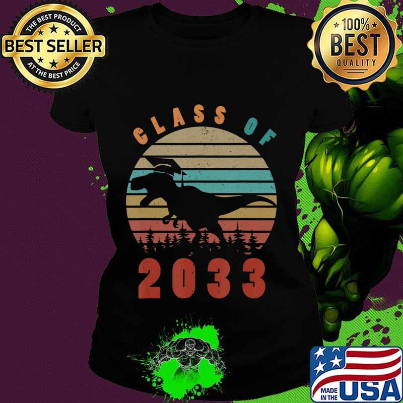 Dinosaur Class Of 2033 First Day Kindergarten Boys Kids Gift T-Shirt Ladies tee Dinosaur Class Of 2033 First Day Kindergarten Boys Kids Gift T-Shirt Ladies tee