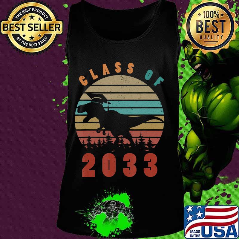 Dinosaur Class Of 2033 First Day Kindergarten Boys Kids Gift T-Shirt Tank top Dinosaur Class Of 2033 First Day Kindergarten Boys Kids Gift T-Shirt Tank top