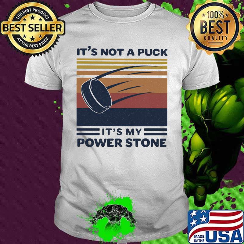 Disc golf it's not a puck it's power stone vintage retro shirt