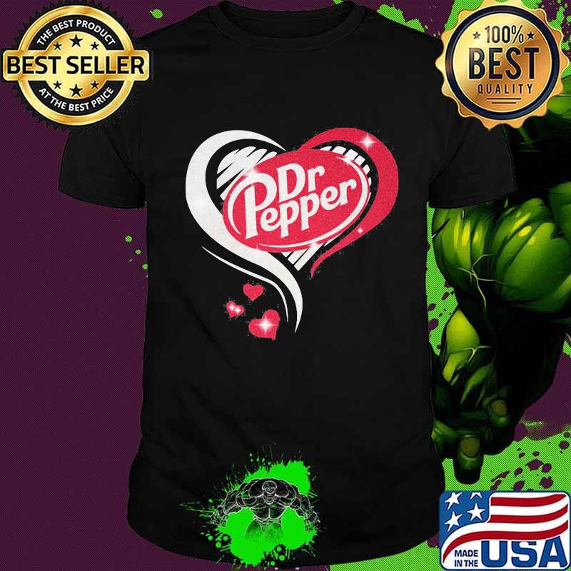 Dr pepper logo hearts diamond shirt