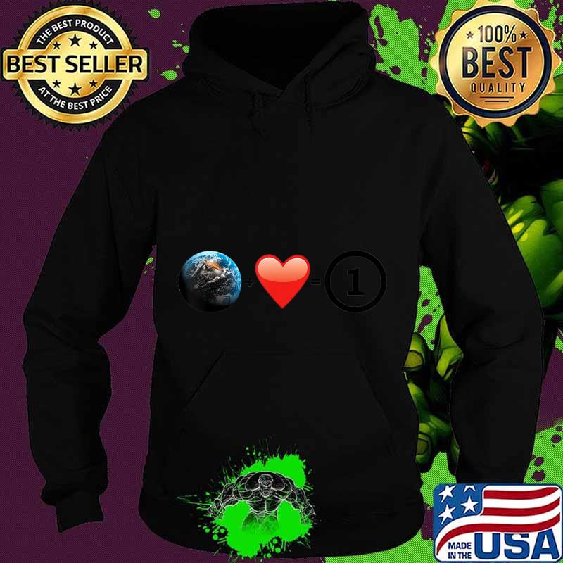 Earth Heart One Love T-Shirt Hoodie Earth Heart One Love T-Shirt Hoodie