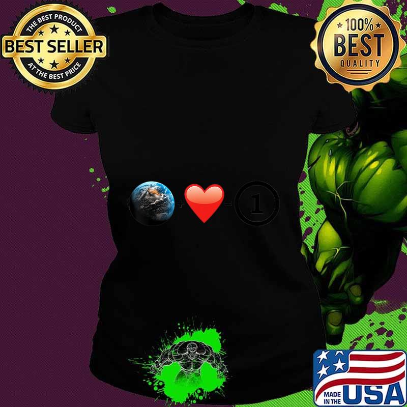 Earth Heart One Love T-Shirt Ladies tee Earth Heart One Love T-Shirt Ladies tee