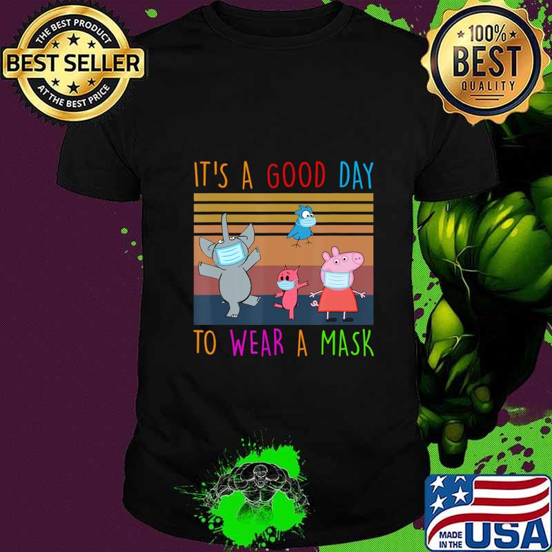 Elephant-And-Piggie Teacher It S A Good-Day To Wear A Mask T-Shirt