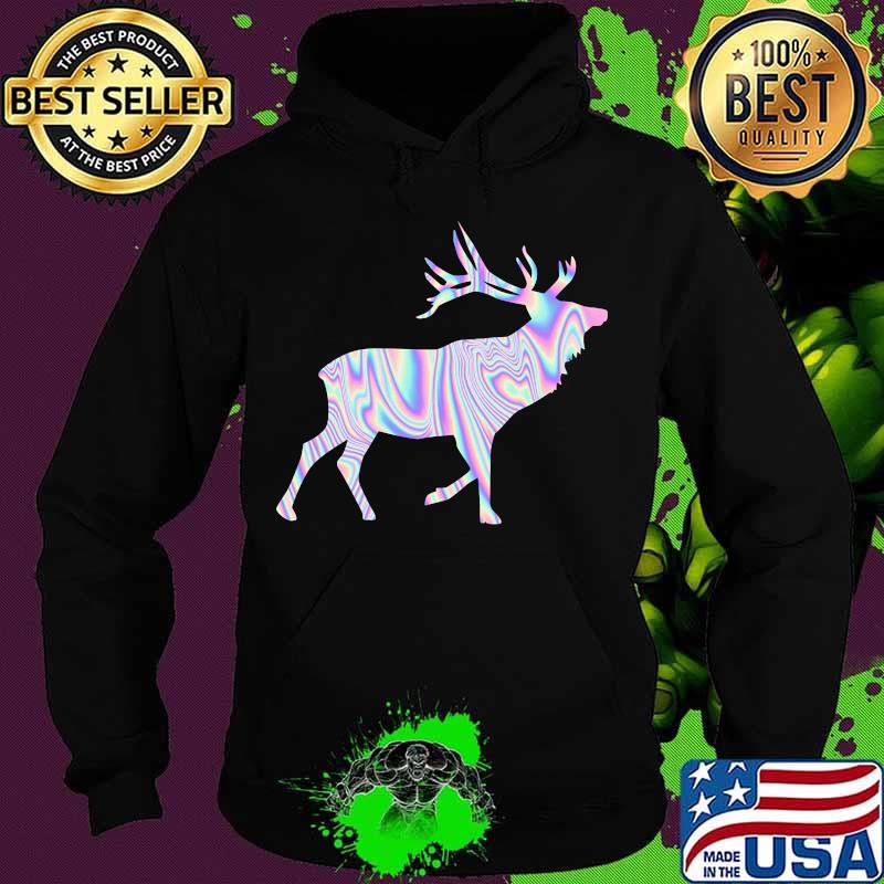 Elkaholic American Bull Elk Hunting Hunters Hologram Shirt Hoodie Elkaholic American Bull Elk Hunting Hunters Hologram Shirt Hoodie
