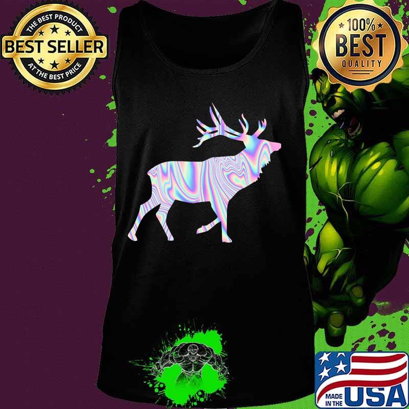 Elkaholic American Bull Elk Hunting Hunters Hologram Shirt Tank top Elkaholic American Bull Elk Hunting Hunters Hologram Shirt Tank top