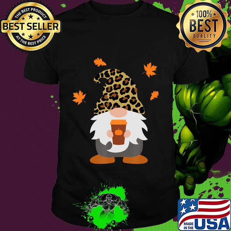 Fall Gnome with Pumpkin Spice Halloween Thanksgiving Cute T-Shirt