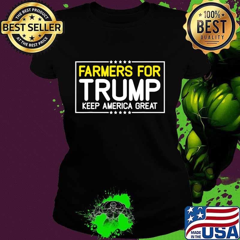 Farmers for Trump 2020 farmer gift Election Trump Supporter T-Shirt Ladies tee Farmers for Trump 2020 farmer gift Election Trump Supporter T-Shirt Ladies tee