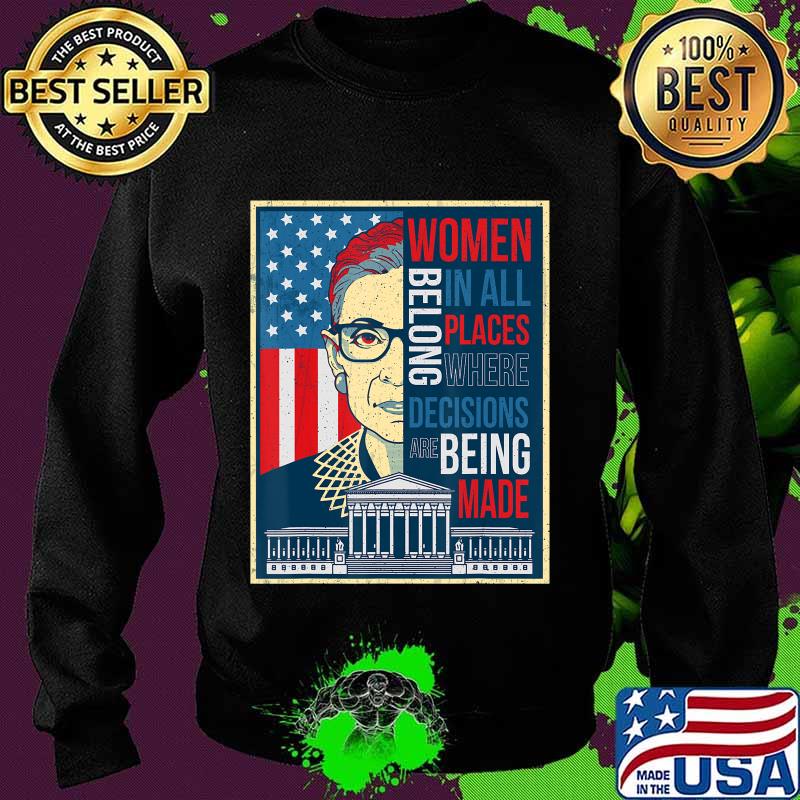 Feminism Quotes RBG Quote Girl With Book Women T-Shirt Sweater Feminism Quotes RBG Quote Girl With Book Women T-Shirt Sweater