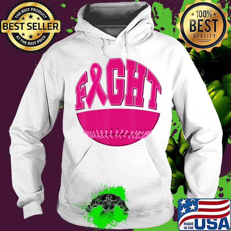 Fight Breast Cancer Softball Ball Pink Ribbon Mammogram Game T-Shirt Hoodie Fight Breast Cancer Softball Ball Pink Ribbon Mammogram Game T-Shirt Hoodie