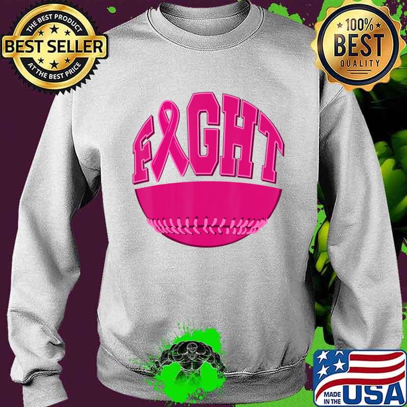 Fight Breast Cancer Softball Ball Pink Ribbon Mammogram Game T-Shirt Sweater Fight Breast Cancer Softball Ball Pink Ribbon Mammogram Game T-Shirt Sweater